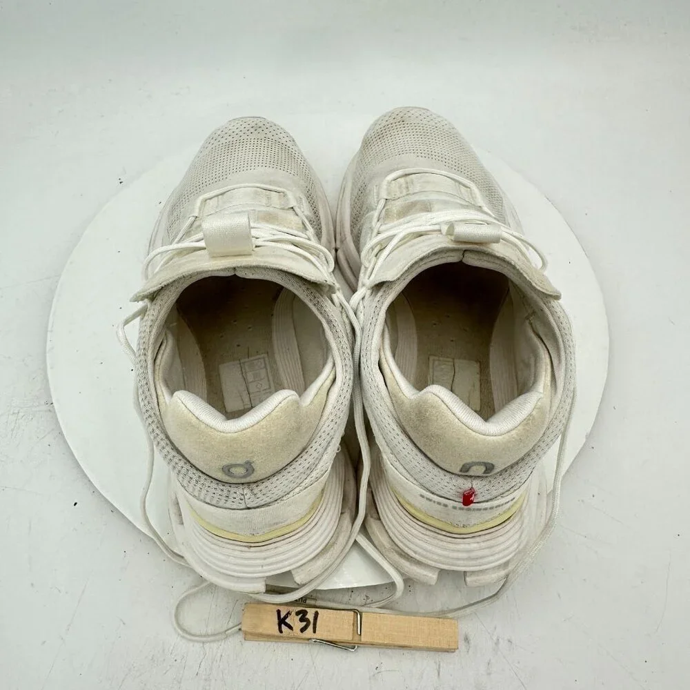 On Cloudnova Swiss Engineering Women Size 8.5 26.98225 Undyed White Shoes